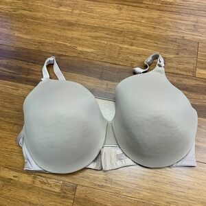 Warner's T-Shirt Bra 1593 Womens Size 40D Beige Full Coverage Underwire Everyday